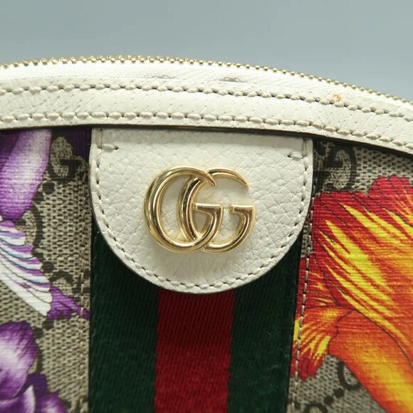 GUCCI Ophidia Dome Brown Flora Canvas Shoulder Bag 1189-022125 - Picture 8 of 11